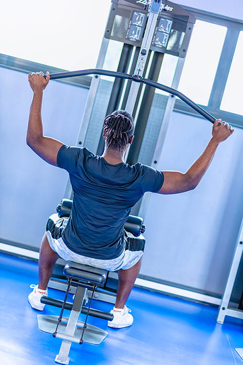 Publicit appareils de musculation, machines - Frdric LECHAT, photographe Bretagne.